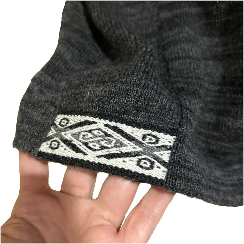 Paka The Hoodie Sweater Unisex XL Gray Royal Alpaca Wool Handmade Pullover - Picture 2 of 13